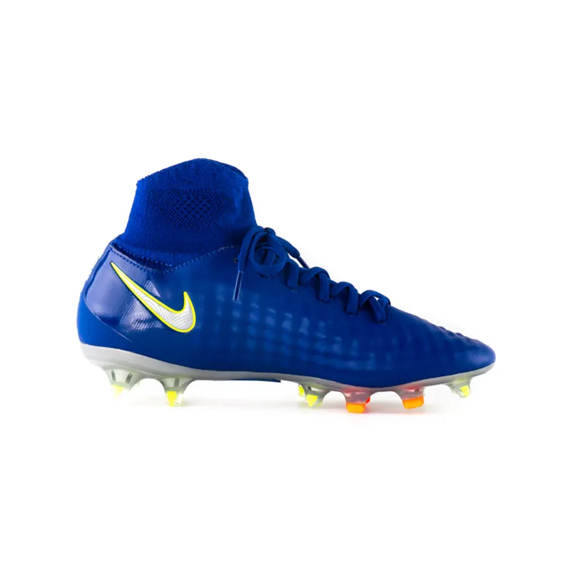 Бутси Nike MAGISTA OBRA FG JR Унісекс (8-15) р.36.5 Салатовий/Синій