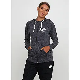 Кофта Nike W NSW GYM VNTG HOODIE FZ Жіноча р.L Сірий