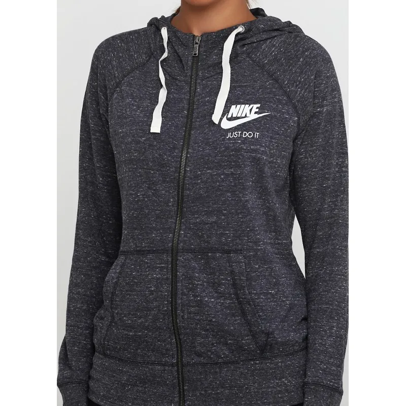 Кофта Nike W NSW GYM VNTG HOODIE FZ Жіноча р.L Сірий