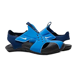 Тапочки Nike SUNRAY PROTECT 2 (PS) Хлопці (8-15) р.32 Чорний/Синій