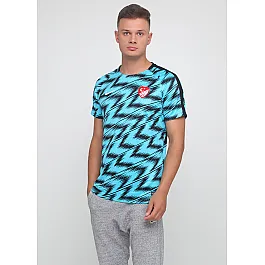 Футболка Nike TUR M NK DRY SQD TOP SS GX Чоловіки р.S Чорний/Бірюзовий