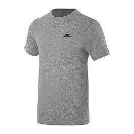 Футболка Nike M NSW CLUB TEE Чоловіки р.S Чорний/Сірий