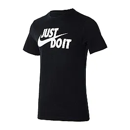 Футболка Nike M NSW TEE JUST DO IT SWOOSH Чоловіки р.S-T Чорний