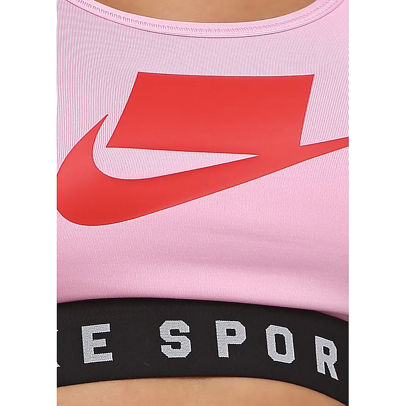 Топ Nike MESH BACK SWOOSH BRA Жінки р.XS Чорний/Рожевий