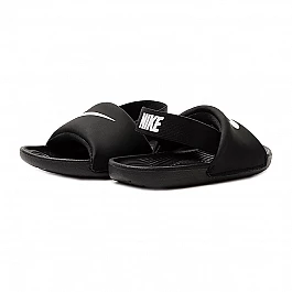 Тапочки Nike KAWA SLIDE (TD) Хлопчик (3-8) р.25 Білий/Чорний