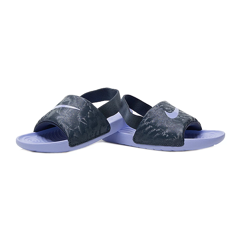 Тапочки Nike CHINELO KAWA SLIDE BT Хлопці (3-8) р.22 Чорний/Фіолетовий