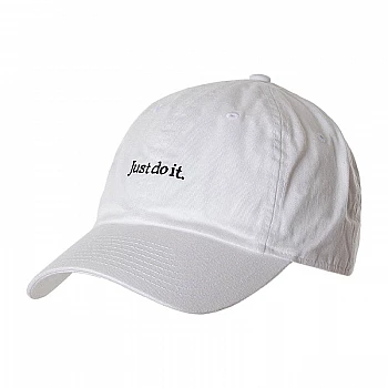 Бейсболка Nike U NSW H86 CAP JDI WASH CAP Унісекс р.MISC Чорний/Білий