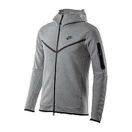 Толстовка Nike M NSW TCH FLC HOODIE FZ WR Чоловіки р.XS Сірий
