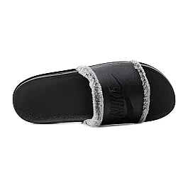 Тапочки Nike OffCourt Leather Жіноча р.38 Сірий/Чорний