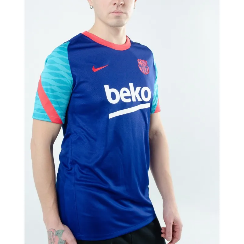 Футболка Nike FCB M NK BRT STRK TOP SS Чоловіча р.S Блакитний