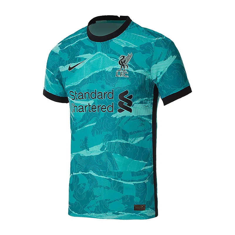 Футболка Nike LFC M VAPOR MTCH JSY SS AW Чоловіча р.S Чорний/Бірюзовий