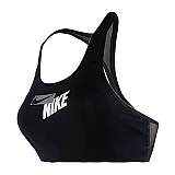 Топ Nike W NK SWOOSH LOGO BRA PAD Жінки р.XS Чорний