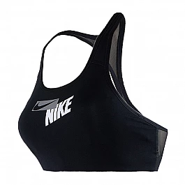 Топ Nike W NK SWOOSH LOGO BRA PAD Жінки р.XS Чорний