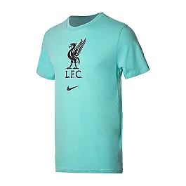 Футболка Nike LFC M NK TEE EVERGREEN CREST Чоловіча р.S Бірюзовий/Чорний