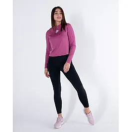 Футболка Nike W NSW AIR MOCK LS RIB Жіноча р.S Рожевий