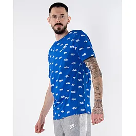 Футболка Nike M NSW TEE PRINTED CLUB LBR Чоловіча р.S Синій