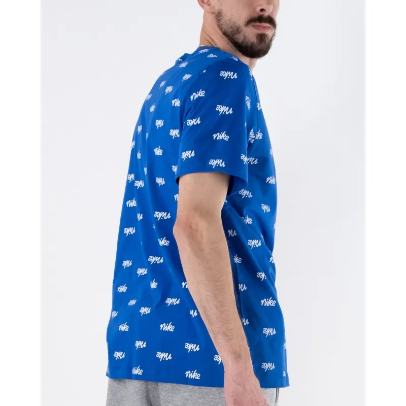 Футболка Nike M NSW TEE PRINTED CLUB LBR Чоловіча р.S Синій