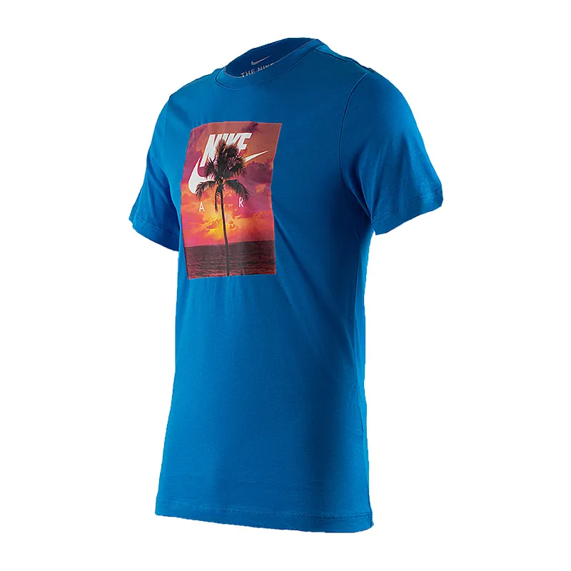 Футболка Nike M NSW TEE SPRING BRK PHOTO Чоловіки р.M Синій