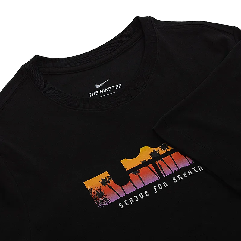 Футболка Nike LBJ M NK DRY LOGO SS TEE Чоловіки р.M Комбінований/Чорний