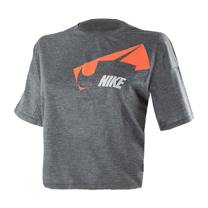 Футболка Nike W NK DRY GRX CROP TOP Жіноча р.S Сірий
