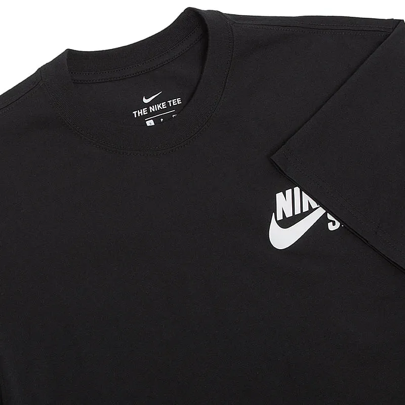 Футболка Nike M NK SB TEE LOGO Чоловіки р.S Білий/Чорний