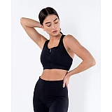 Топ Nike W NK DF SWSH ZIP FRONT BRA Жінки р.L