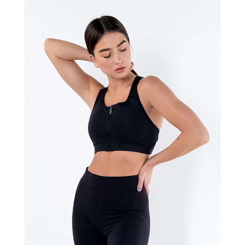Топ Nike W NK DF SWSH ZIP FRONT BRA Жінки р.L