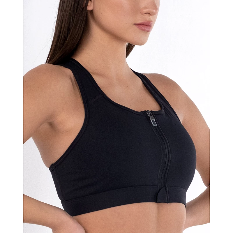 Топ Nike W NK DF SWSH ZIP FRONT BRA Жінки р.L