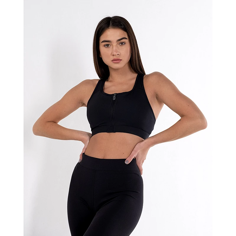 Топ Nike W NK DF SWSH ZIP FRONT BRA Жінки р.L