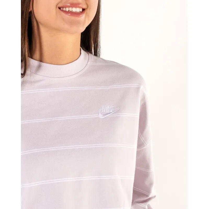 Футболка Nike W NSW JSY STRIPE LS TOP Жіноча р.XS