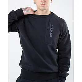 Кофта Nike M NSW AIR MAX FLC CREW BB Чоловіча р.XS