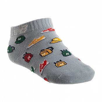 Шкарпетки New Balance Toddler Low Cut 3 Pair Унісекс дитячий (3-8) р.21-26 Сірий