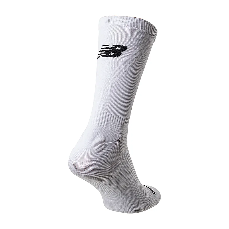 Шкарпетки New Balance Run Flat Knit Crew Унісекс р.43-46 Білий