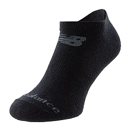 Шкарпетки New Balance Prf Cotton Flat Knit No Show 3 Pair Унісекс р.35-38 Чорний