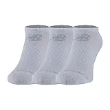 Шкарпетки New Balance Prf Cotton Flat Knit No Show 3 Pair Унісекс р.39-42 Сірий/Білий