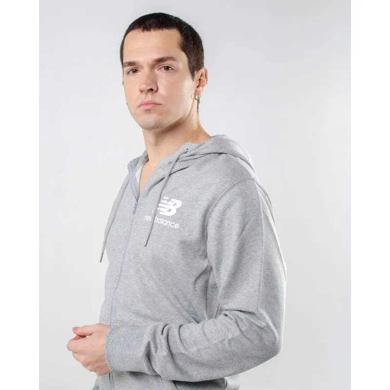 Кофта New Balance Ess Stacked FZ Чоловіча р.S