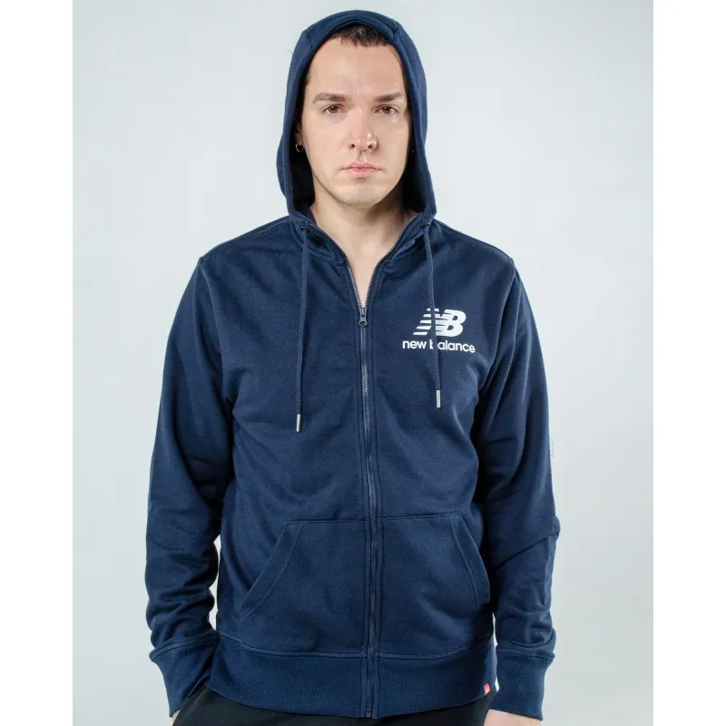 Кофта New Balance Ess Stacked FZ Чоловіча р.S