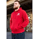 Кофта New Balance Ess Stacked FZ Чоловіки р.S Червоний