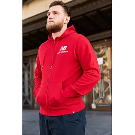 Кофта New Balance Ess Stacked FZ Чоловіки р.S Червоний