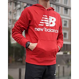 Кофта New Balance NB Ess Stacked Logo Po