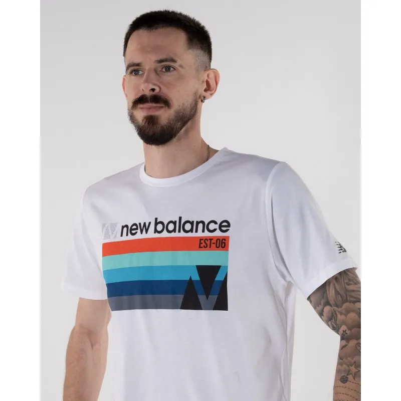 Футболка New Balance Gr Heathertech Чоловіча р.S Білий