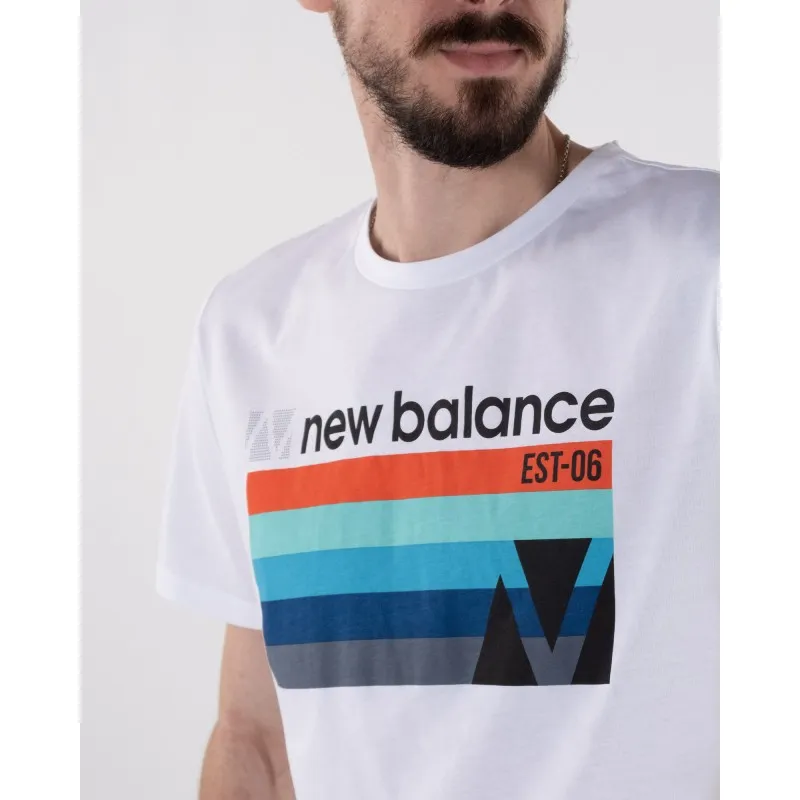 Футболка New Balance Gr Heathertech Чоловіча р.S Білий