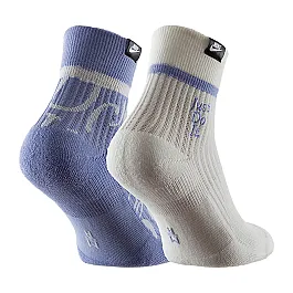 Шкарпетки Nike U SNKR SOX ANKLE 2PR - JDI Унісекс р.38-42 Фіолетовий/Білий