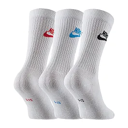 Шкарпетки Nike U NK NSW EVERYDAY ESSENTIAL CREW 3PR Унісекс р.46-50 Білий