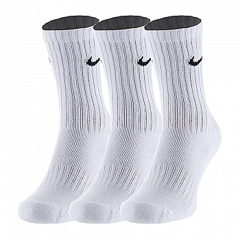 Шкарпетки Nike 3PPK VALUE COTTON Унісекс р.42-46 Чорний/Білий