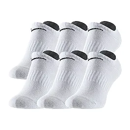 Шкарпетки Nike U NK EVERYDAY LTWT NS 6PR-BAND Унісекс р.38-42 Білий/Чорний