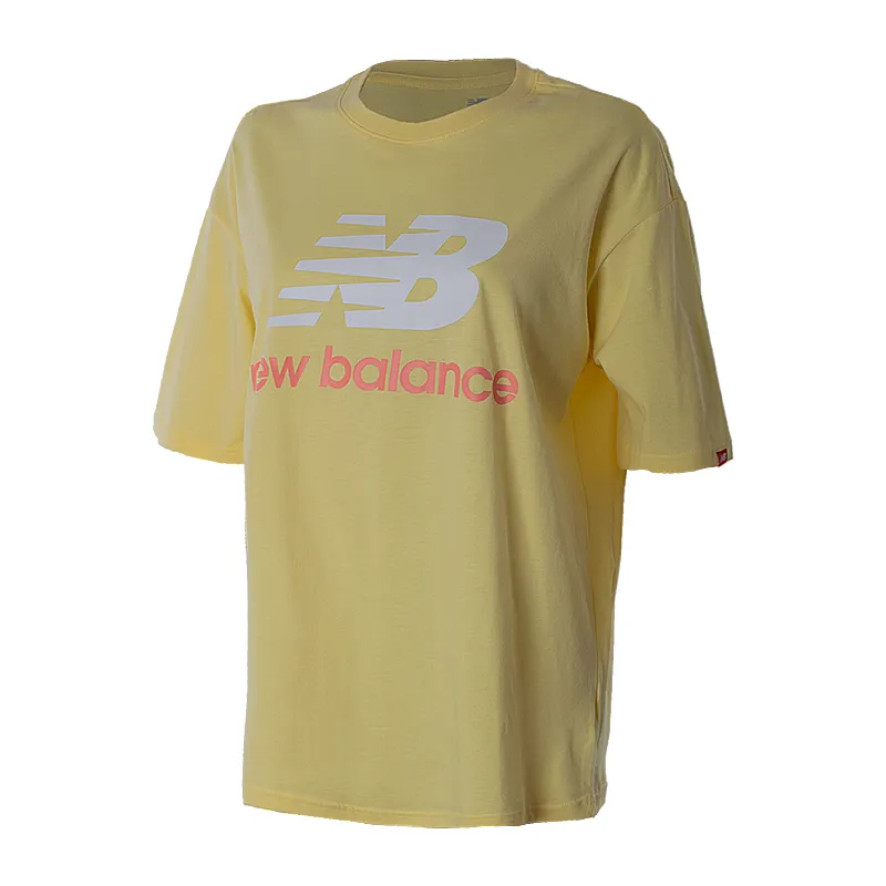 Футболка New Balance Ess Stacked Logo Жінки р.XS Жовтий
