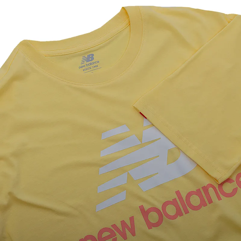Футболка New Balance Ess Stacked Logo Жінки р.XS Жовтий