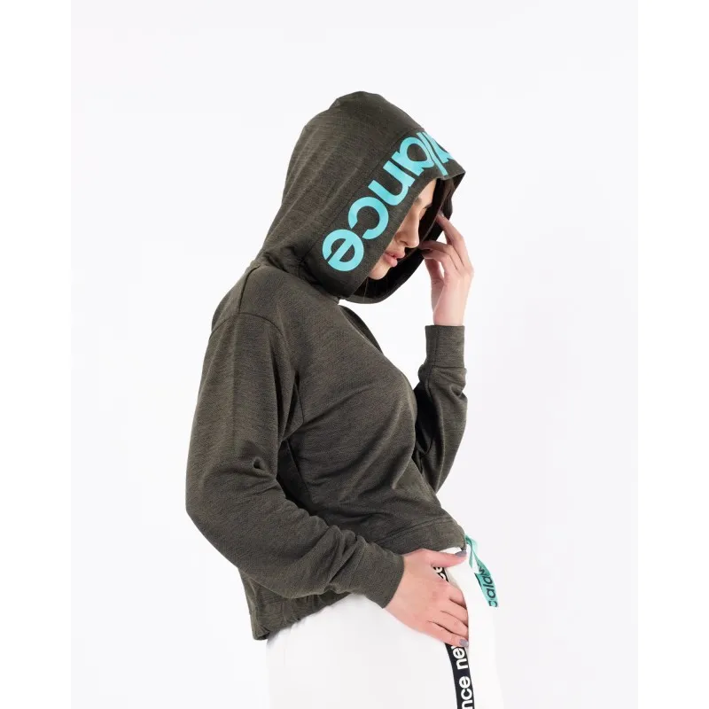 Худі New Balance Relentless Cinched Hem Жіноча р.XS Зелений/Бірюзовий