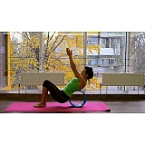 Йога колесо для фитнеса и аэробики Power System Yoga Wheel Pro PS-4085 Black/Green фото товара